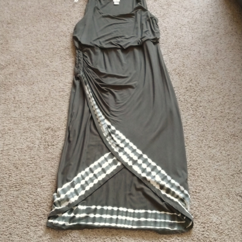 Chico's olive maxi dress